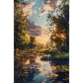 Realistic Landscape Oil Canvas