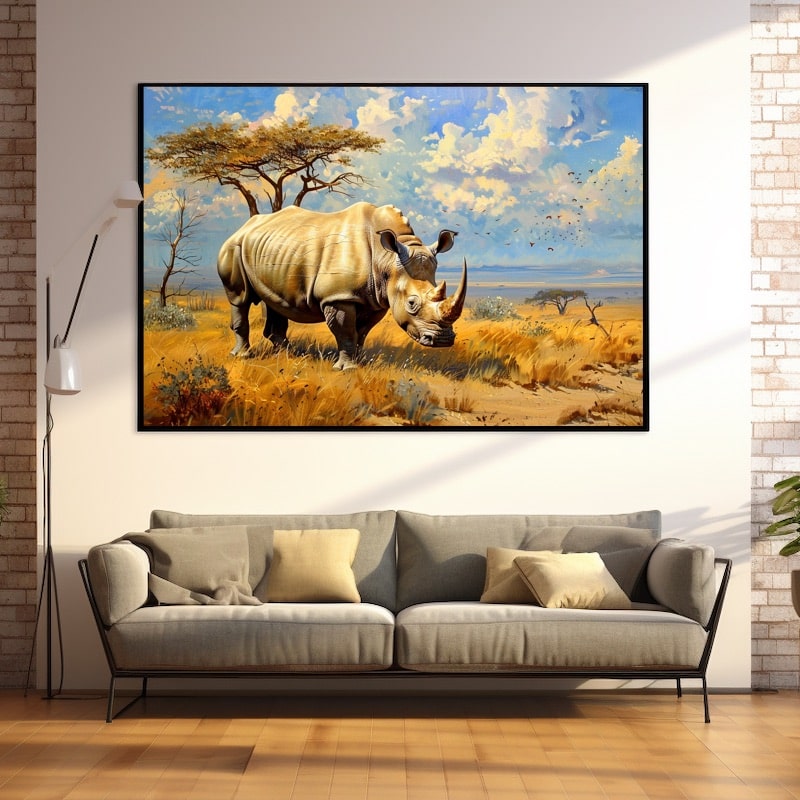 Rhinoceros Painting
