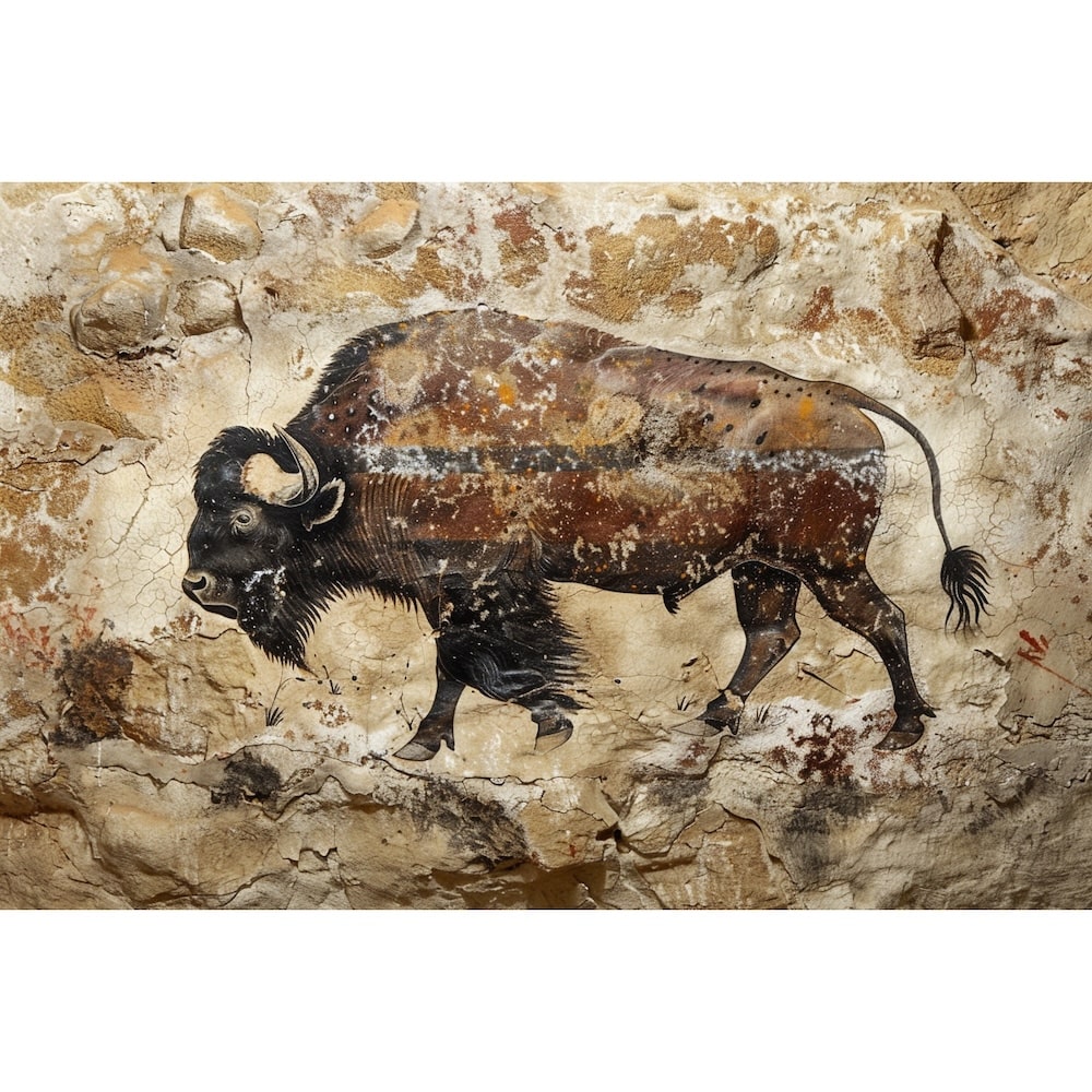 Bison Cave Canvas