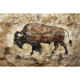 Bison Cave Canvas