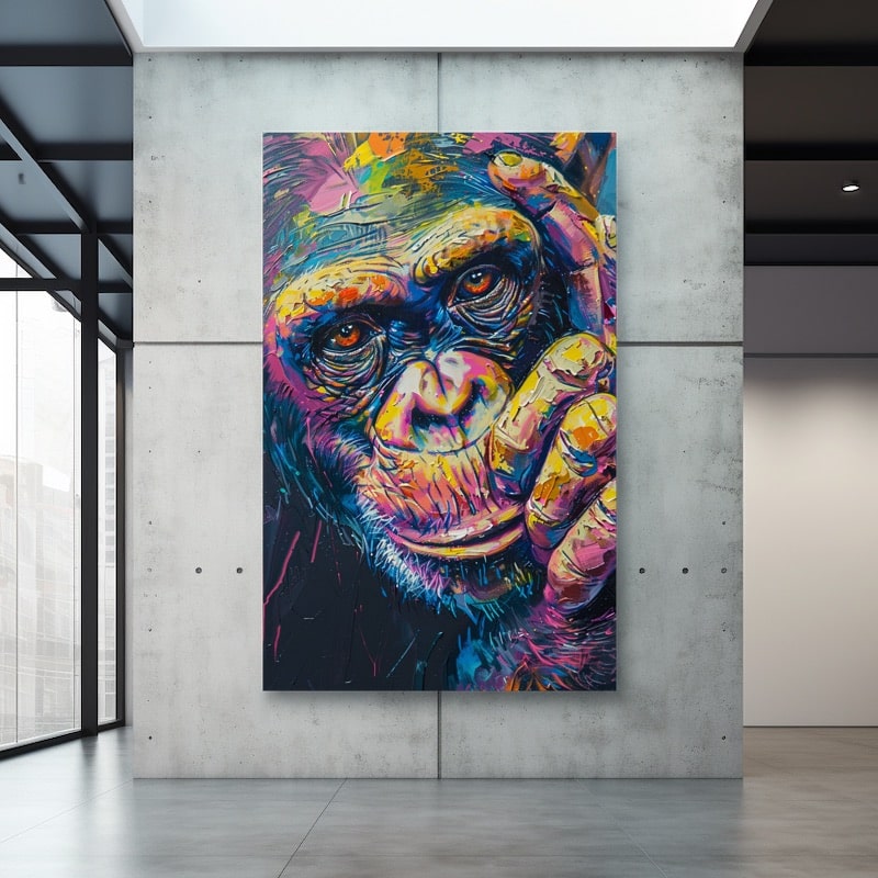 Thinking Monkey Canvas