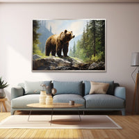 Thumbnail for Bear Painting on Wood