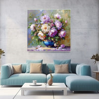 Thumbnail for Blue Vase with Flowers Painting