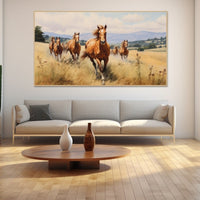 Thumbnail for Large Horse Oil Painting