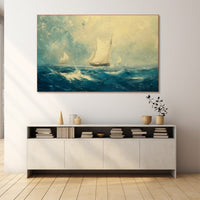 Thumbnail for Painting of Ships in Rough Seas