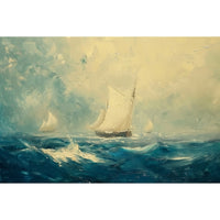 Thumbnail for Canvas of Ships in Rough Seas