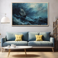 Thumbnail for Ship in Stormy Sea Painting