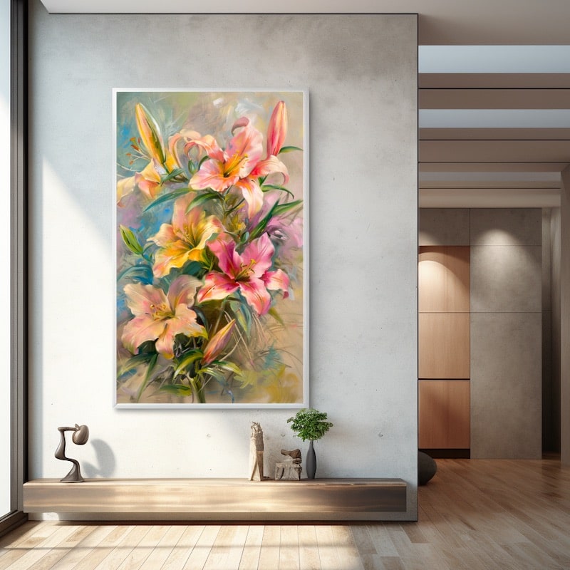 Beautiful Oil Painting of Flowers