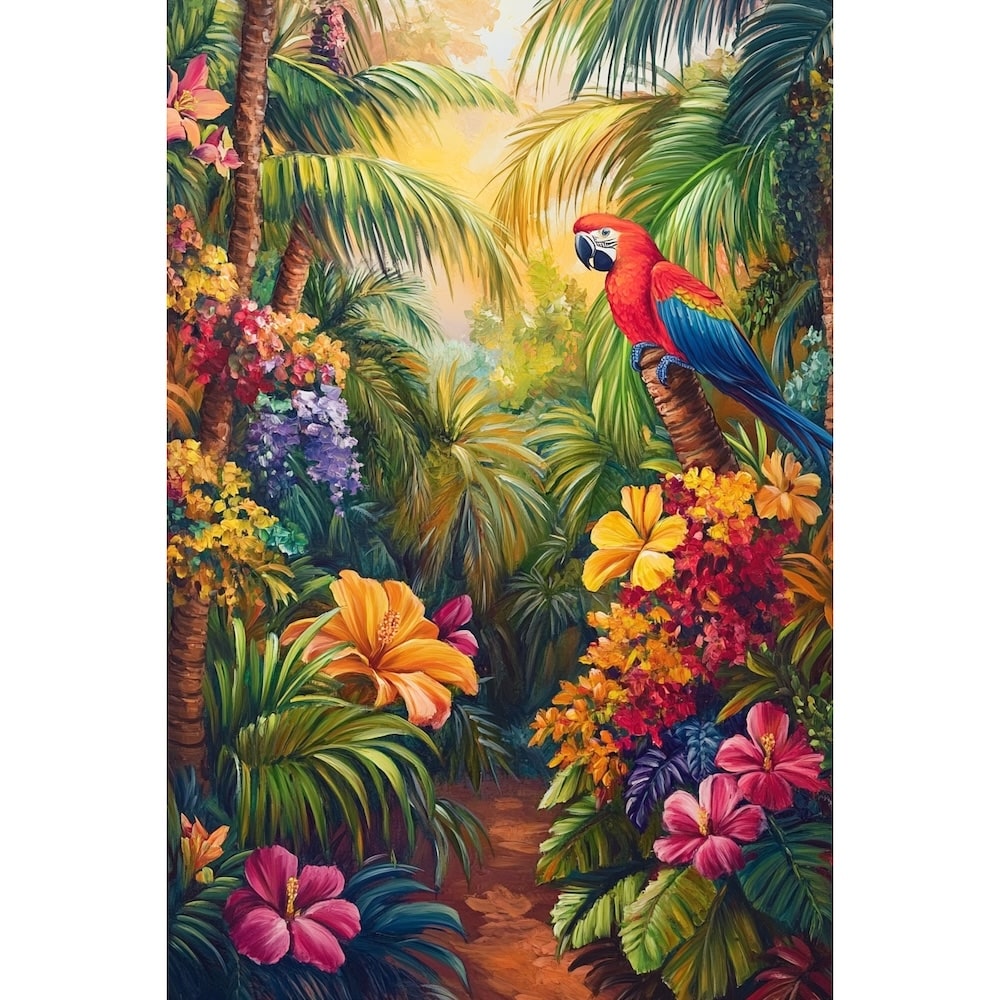 Tropical Flower Acrylic Canvas