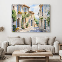 Thumbnail for Watercolor Village Landscape Painting