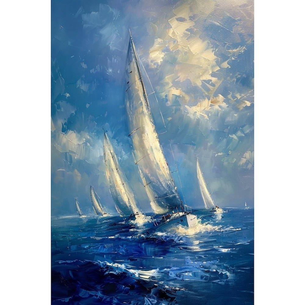 Boat in Sea Canvas
