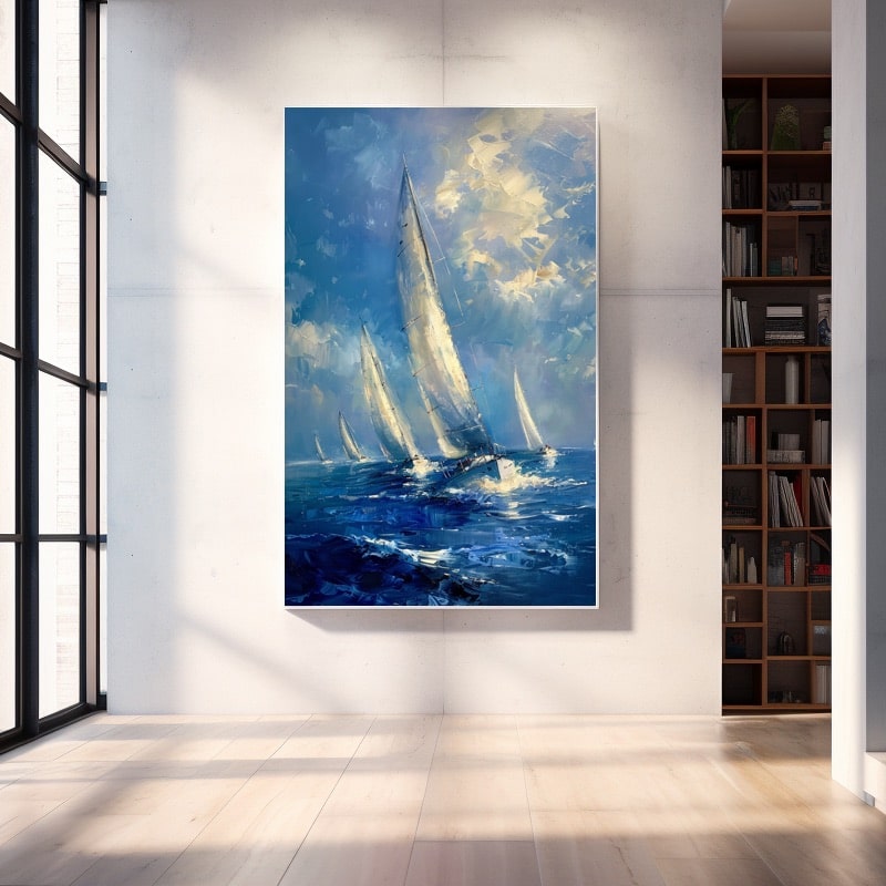 Boat in Sea Painting