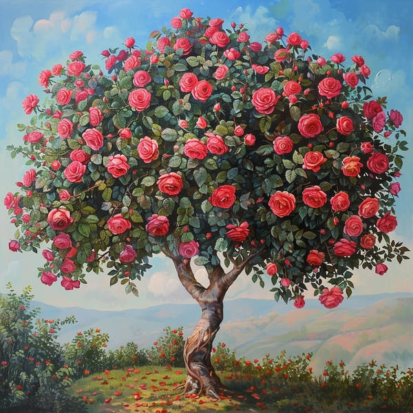 Rose Tree Canvas