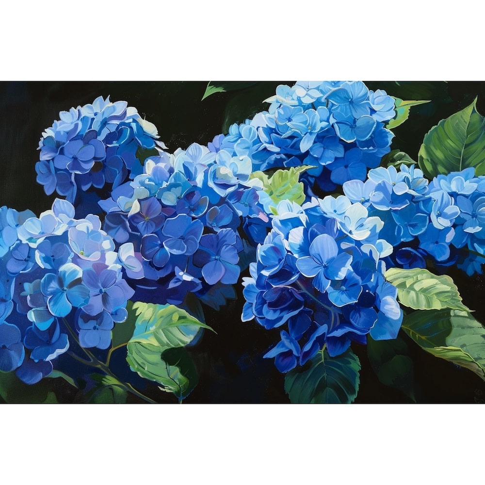 Blue Hydrangea Canvas