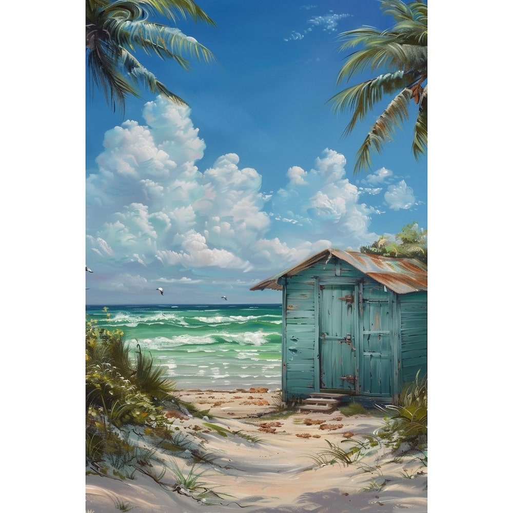 Beach Hut Canvas