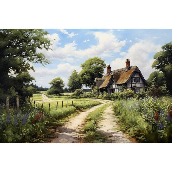 English Countryside Canvas