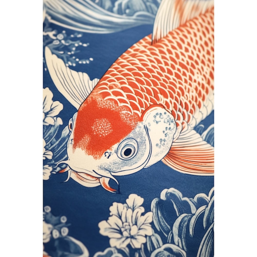 Koi Fish Japanese Canvas