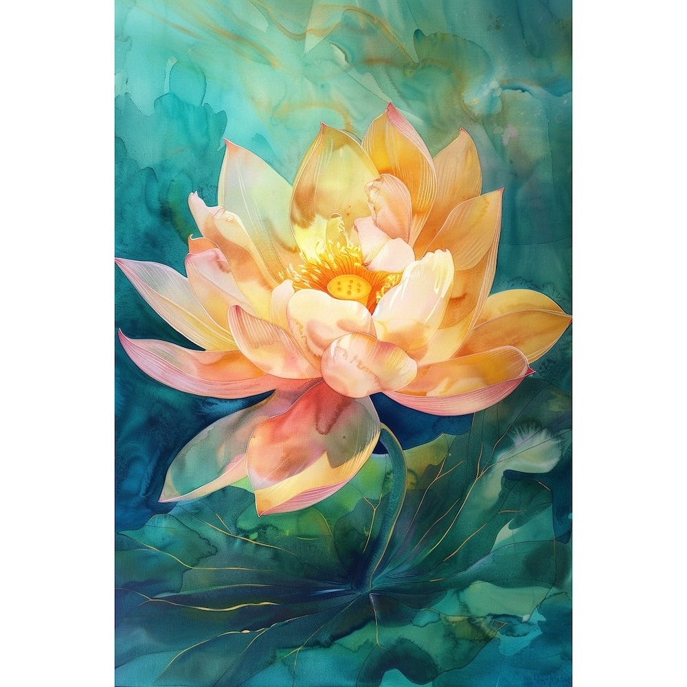 Orange Flower Canvas