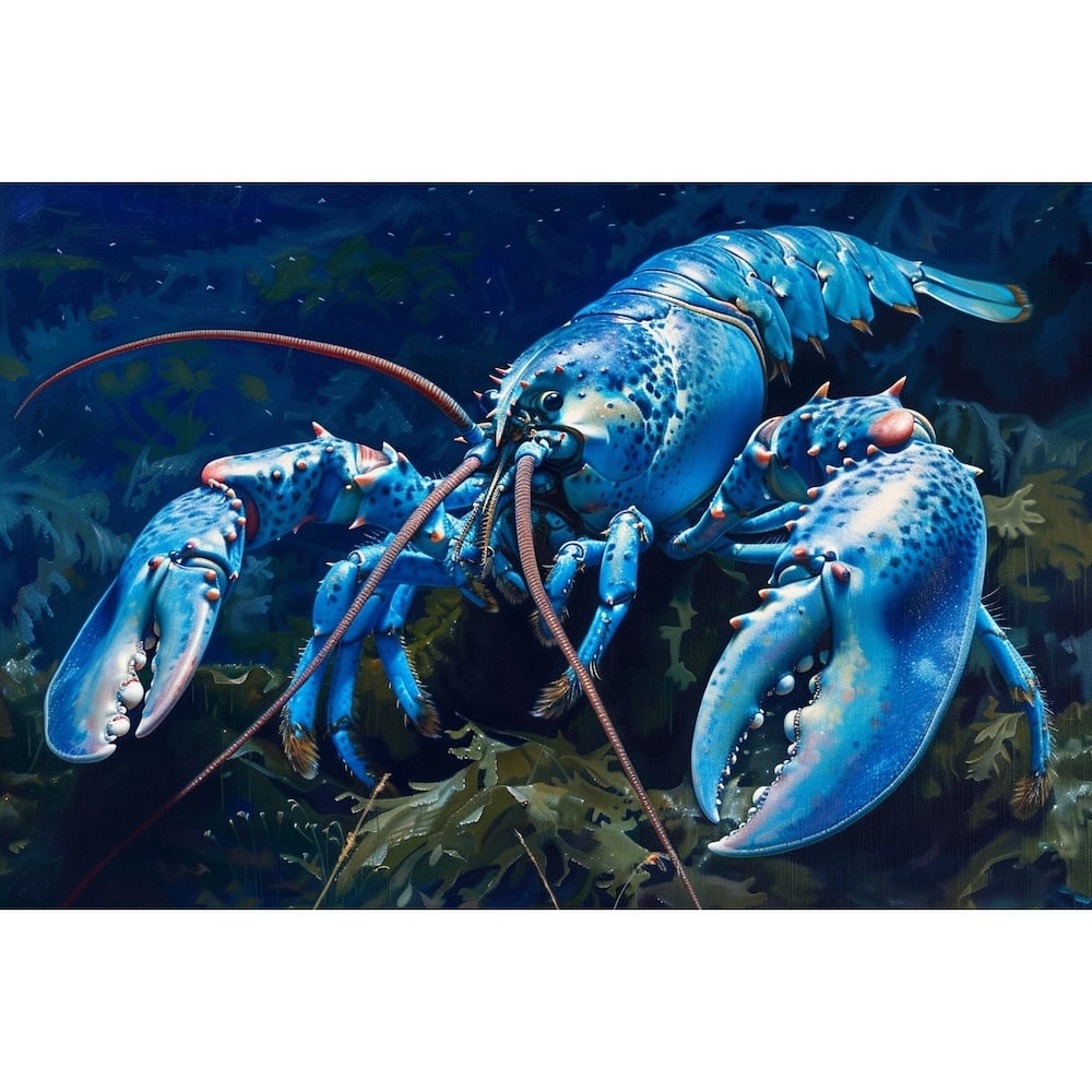Blue Lobster Canvas