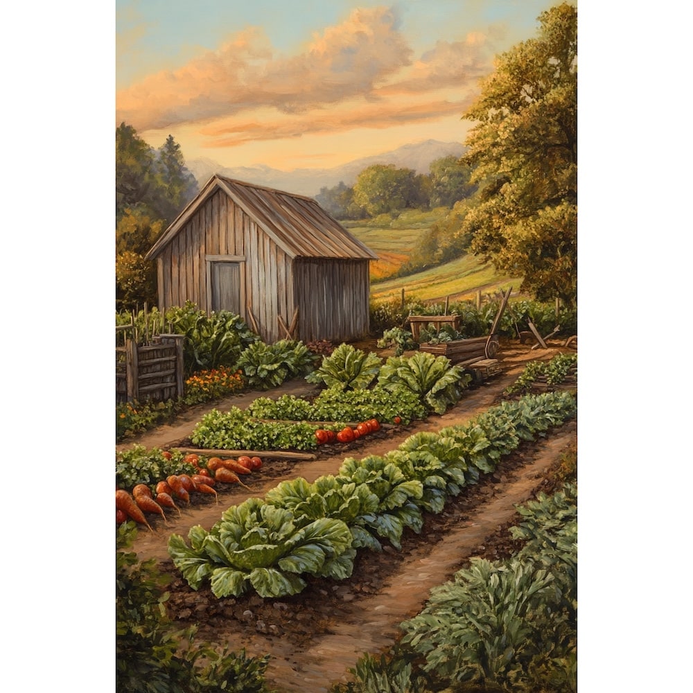 Vegetable Garden Canvas