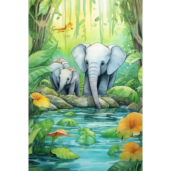 Jungle Painting for Nursery