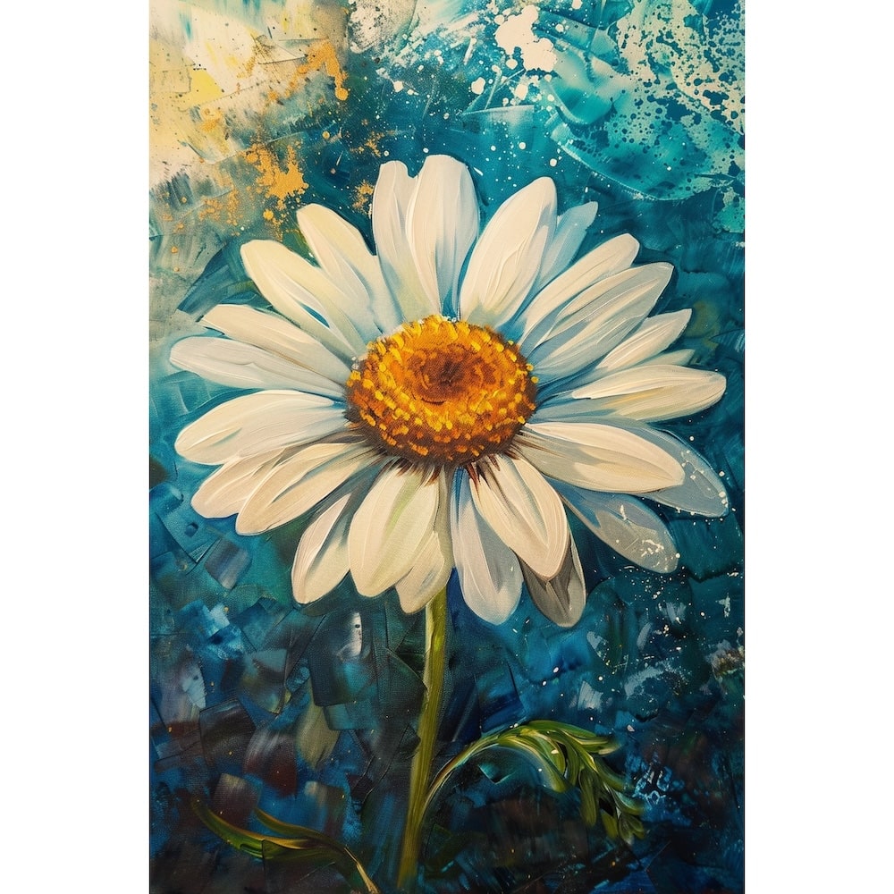 Daisy Flower Acrylic Canvas