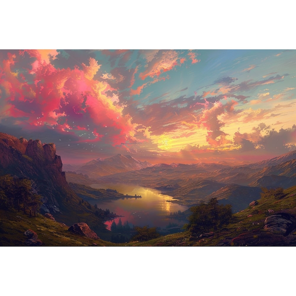 Colorful Landscape Canvas