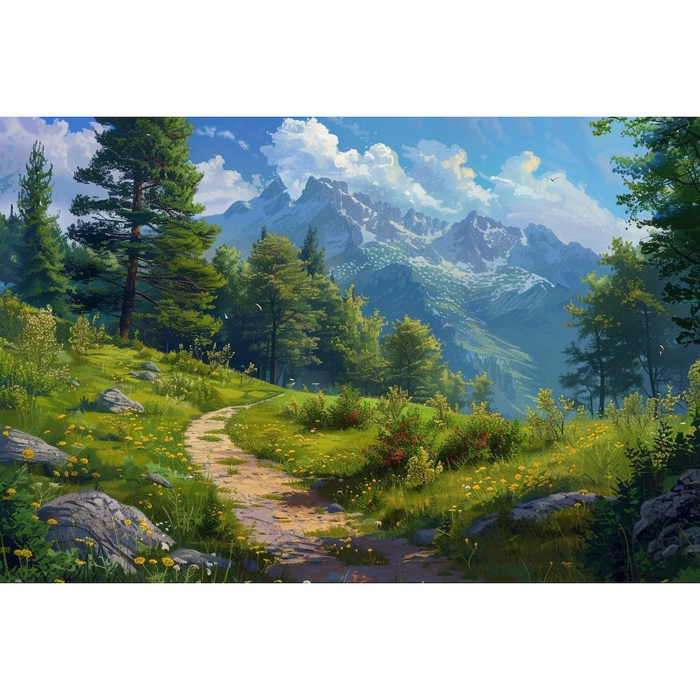 Green Scenery Canvas