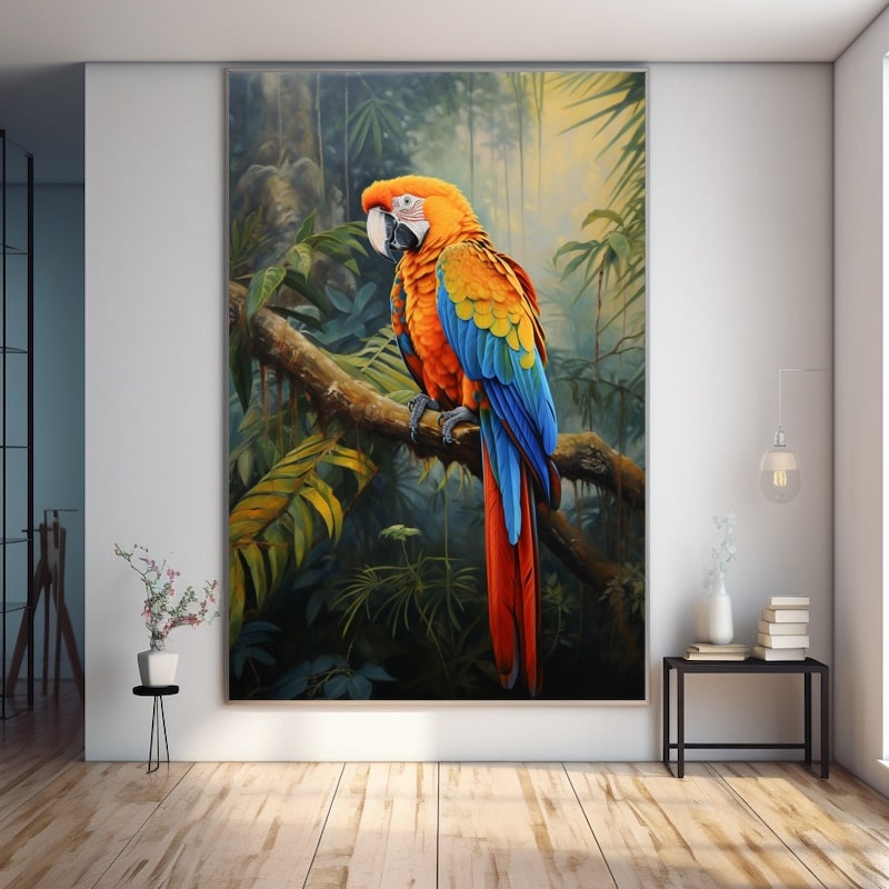 Painting of a Parrot