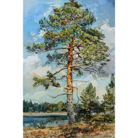 Thumbnail for Pine Trees Oil Canvas