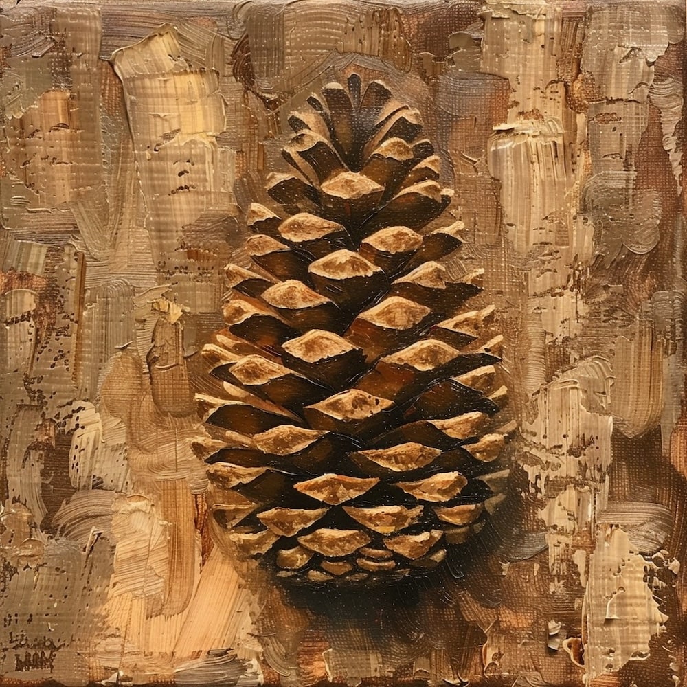 Pine Cone Canvas