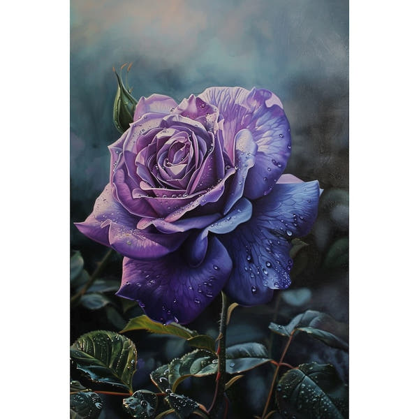 Purple Rose Canvas