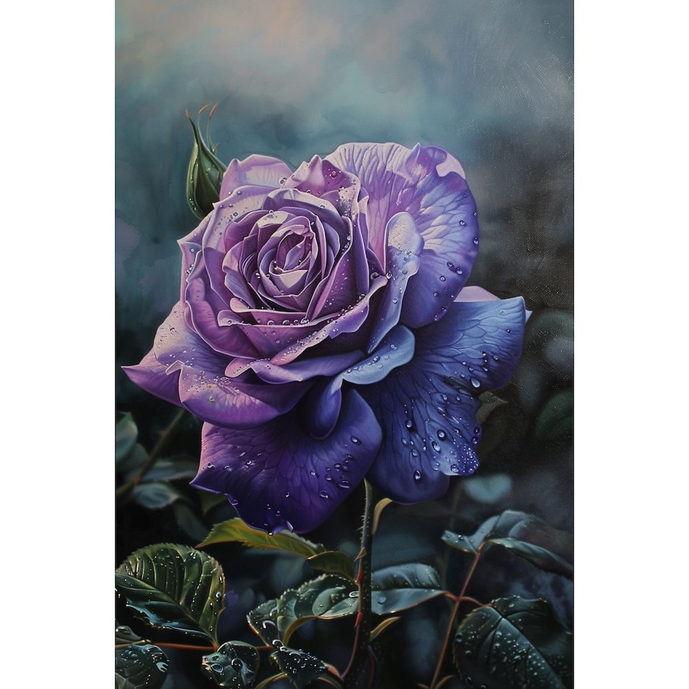 Purple Rose Canvas
