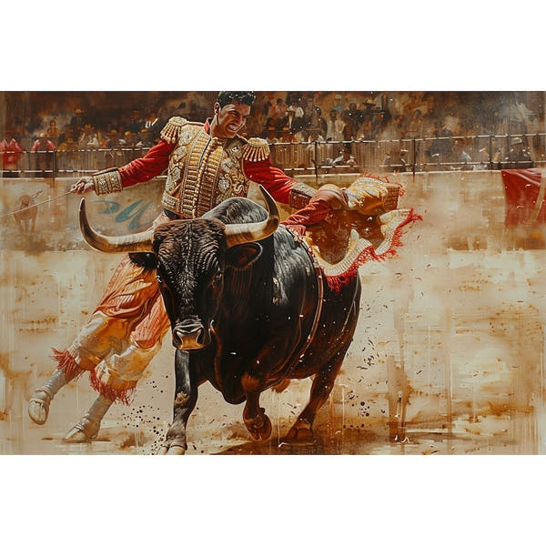 Bull Oil Canvas