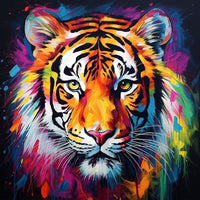 Thumbnail for Colourful Tiger Canvas