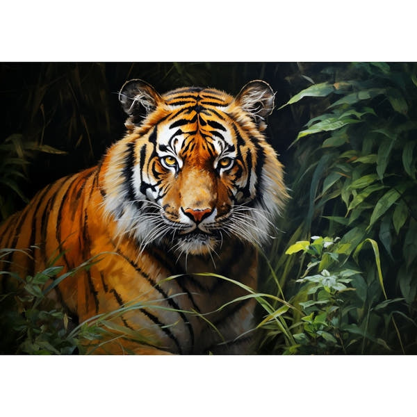 Giant Tiger Painting Wall Art