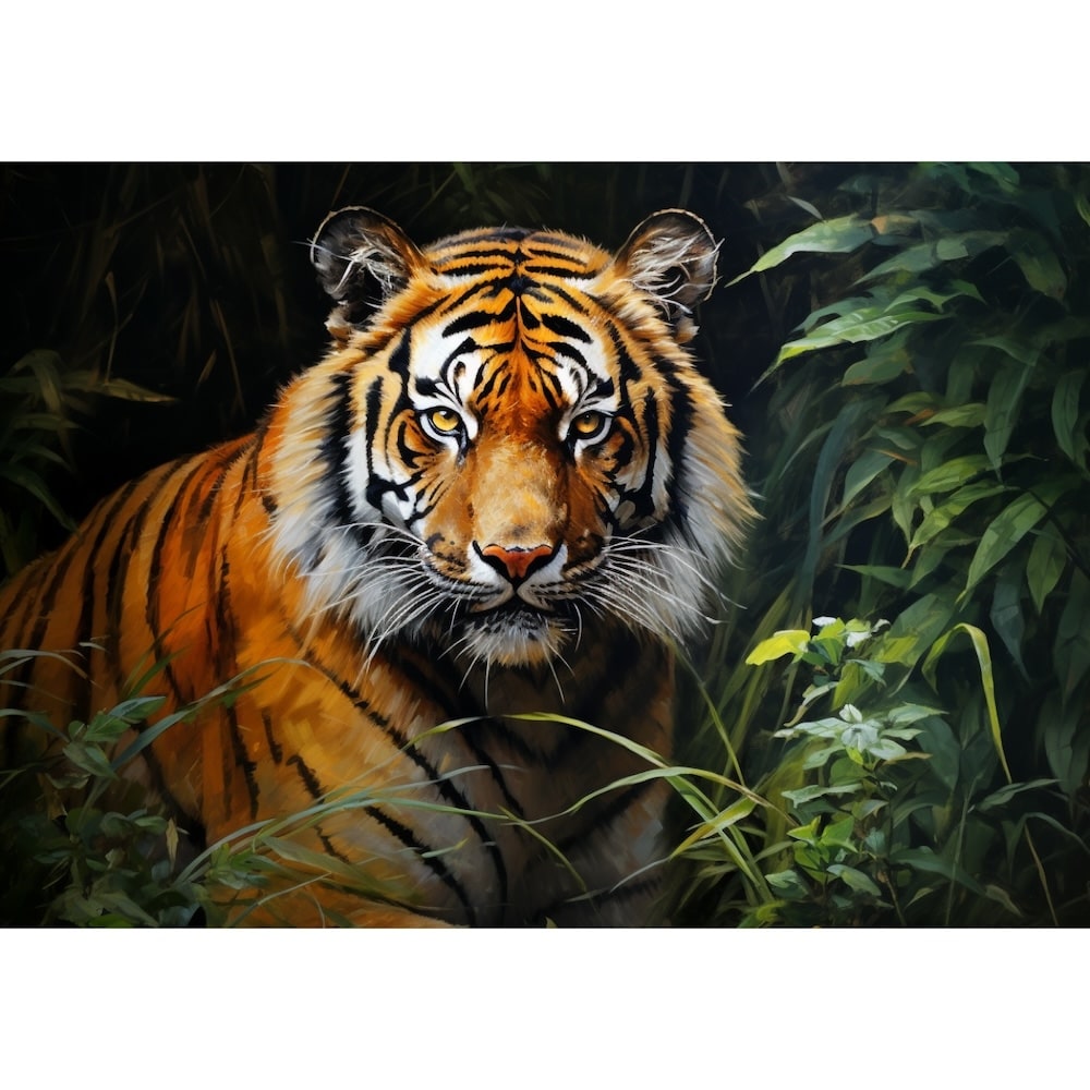 Giant Tiger Painting Wall Art