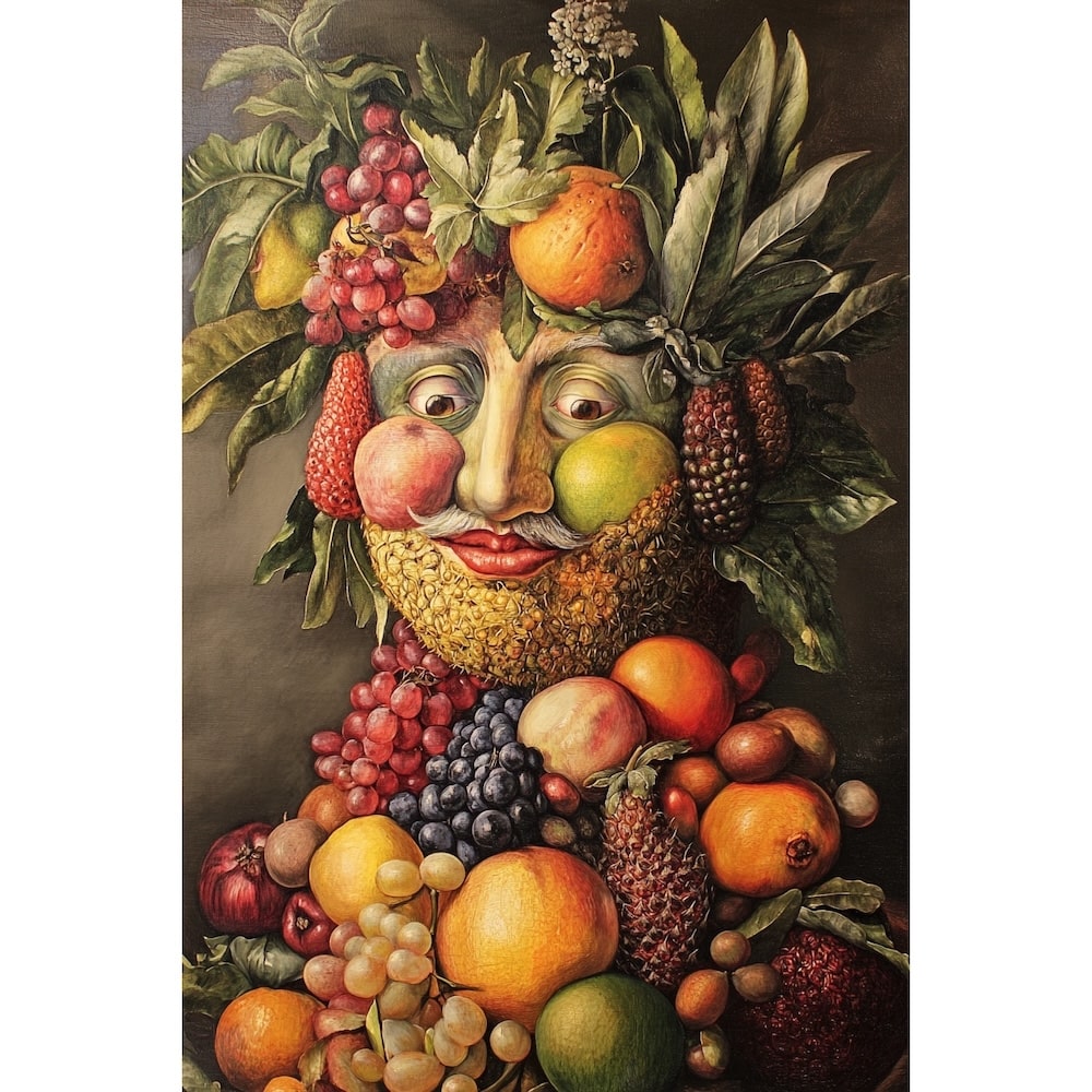 Man Made of Fruit Canvas