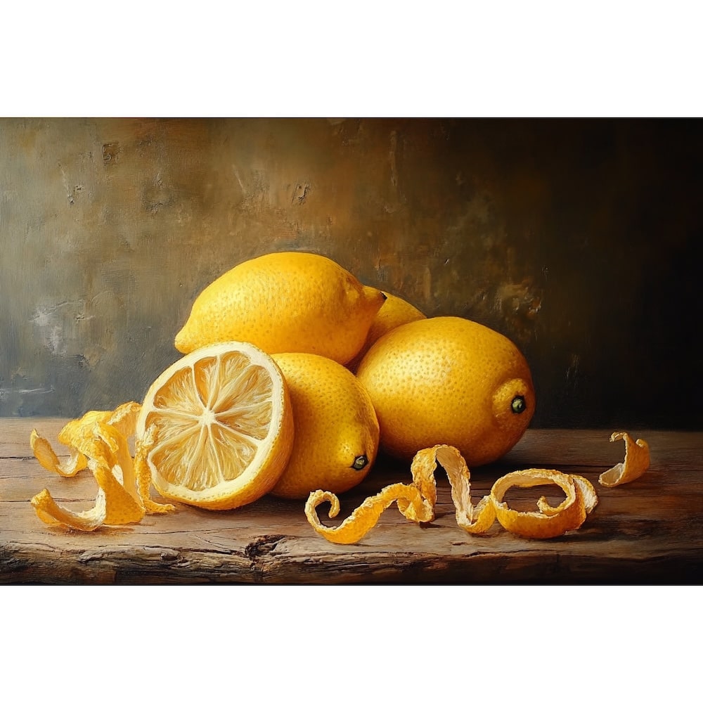 Lemons Still Life Canvas