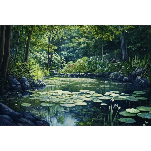 Garden Oil Canvas