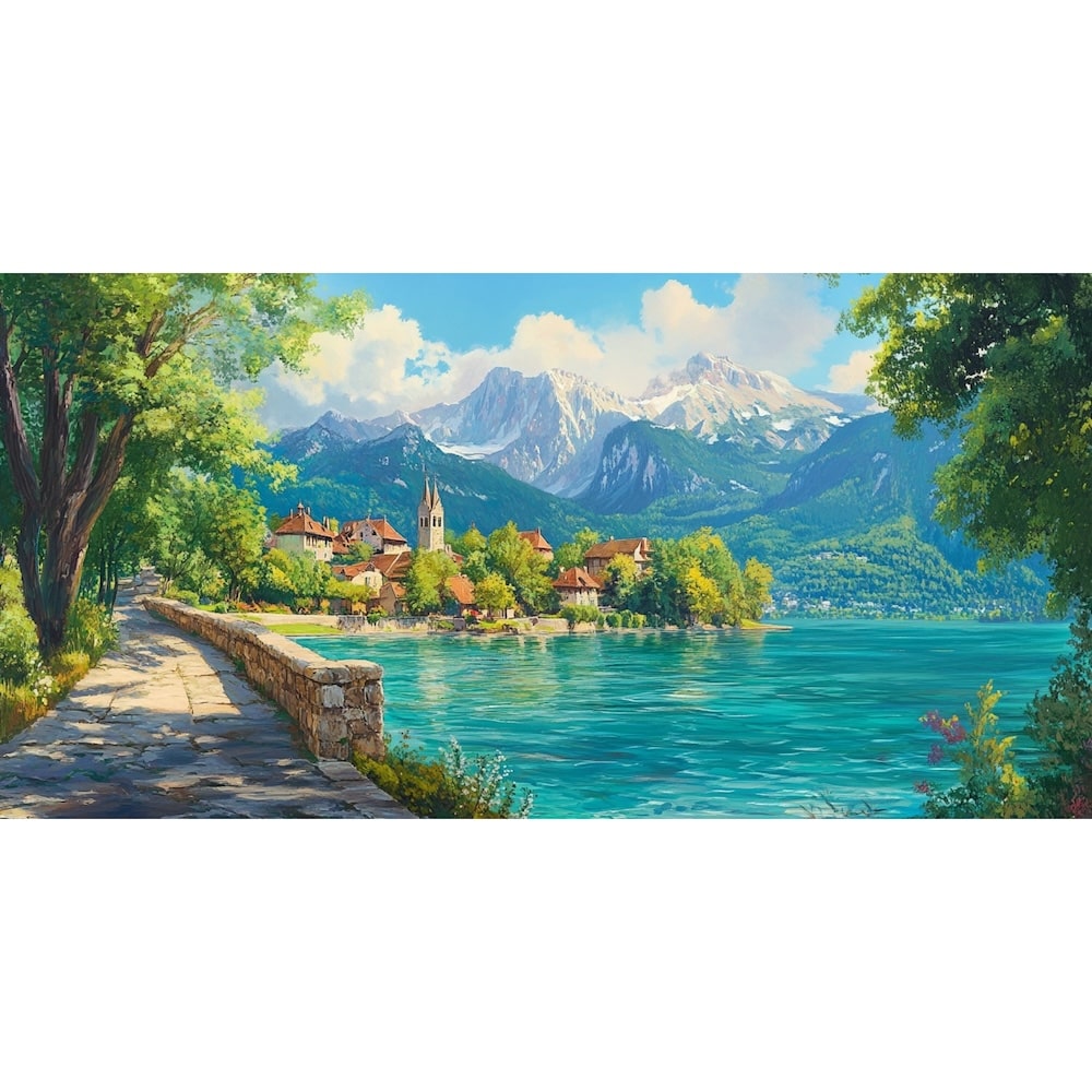 Lake Oil Canvas