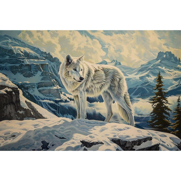 White Wolf Canvas