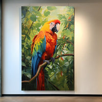 Thumbnail for Parrot Oil Painting