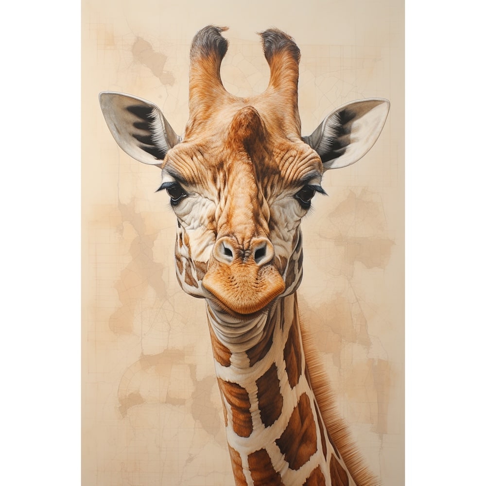 Giraffe Print Painting