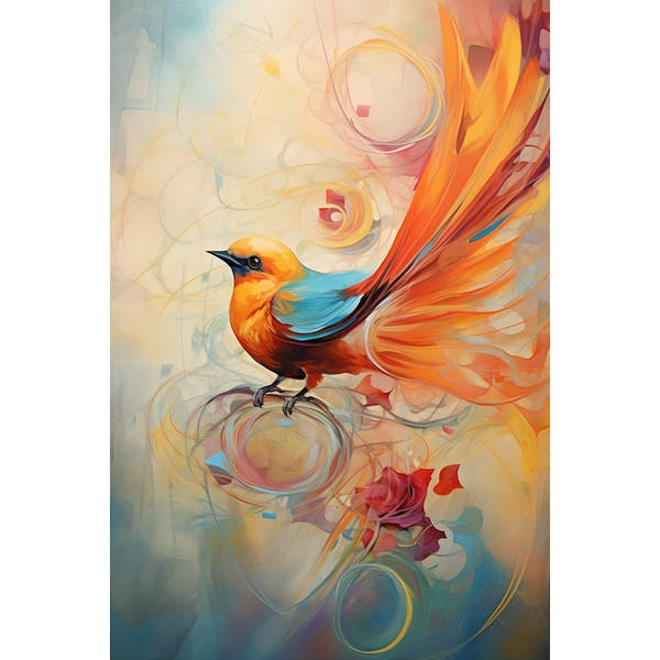Modern Art Bird Canvas