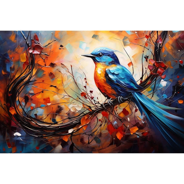 Colorful Bird Canvas