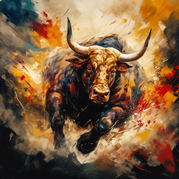 Longhorn Bull Painting