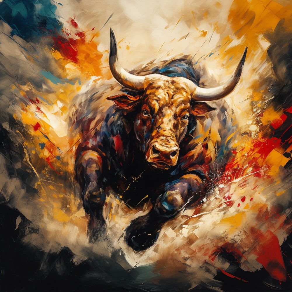 Longhorn Bull Painting