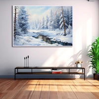 Thumbnail for Winter Scenery Acrylic Painting
