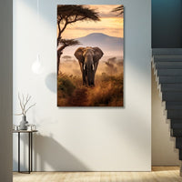 Thumbnail for African Elephant Painting on Canvas